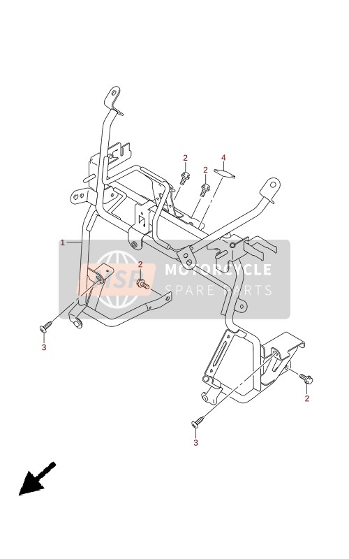 Suzuki AN400A 2022 LEG SHIELD BRACE for a 2022 Suzuki AN400A